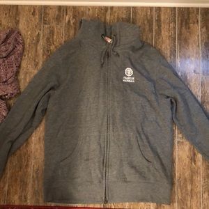 Franklin Marshall Grey Zip Up Hoodie